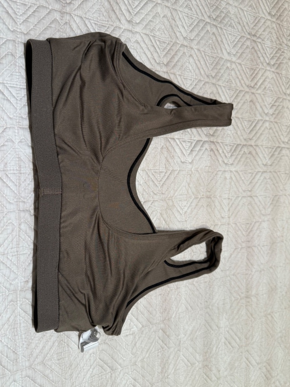Airbrush Heart Throb Bra, Olive, ALO, S - Picture 7 of 8